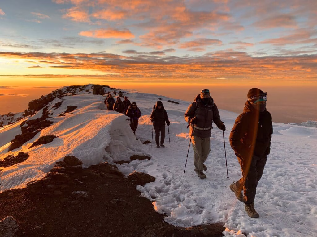 Final approach to the Kilimanjaro summit